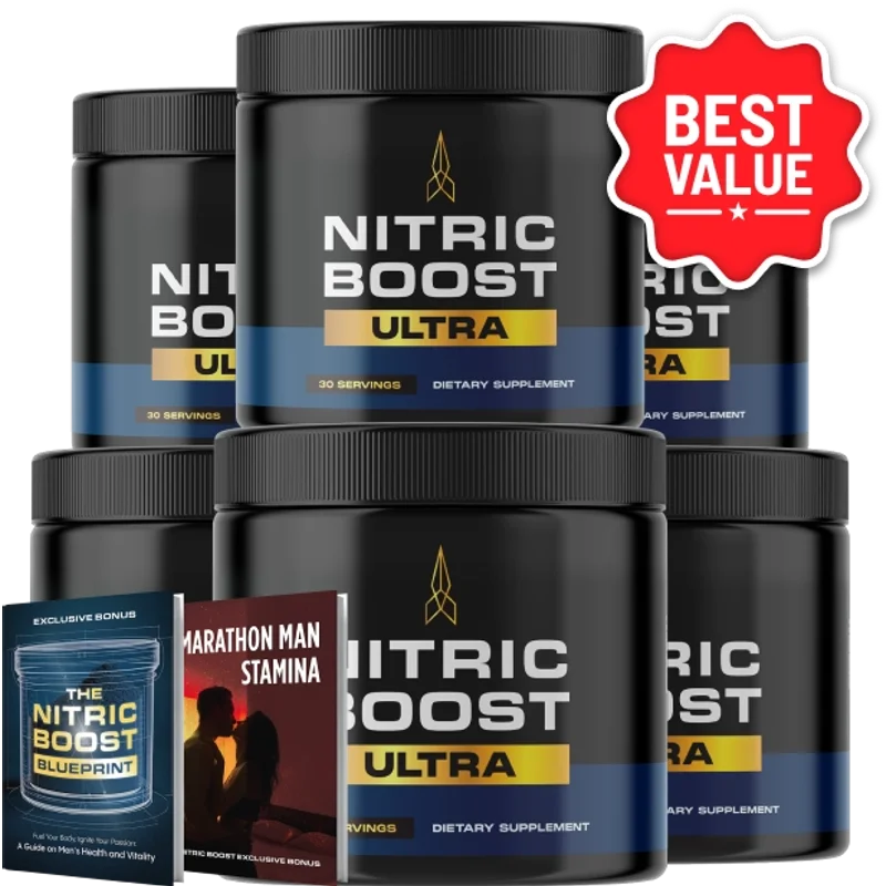 Nitric Boost Ultra Men's Wellness Support — 6 Bottle / 180 Day Pack